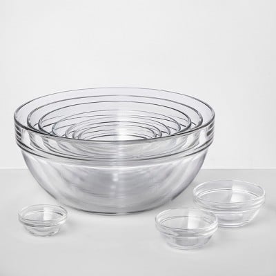 Made by Design Set of 10 Glass Mixing Bowls