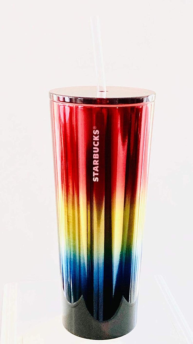 Starbucks Rainbow Venti Cold Cup With Straw