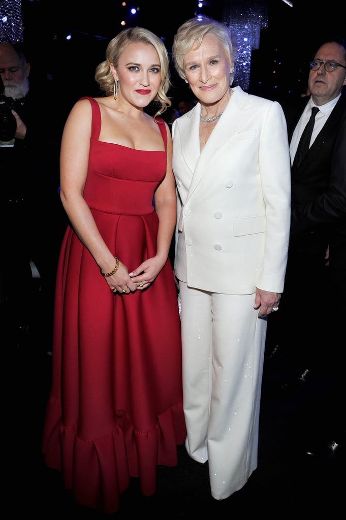 Pictured: Emily Osment and Glenn Close