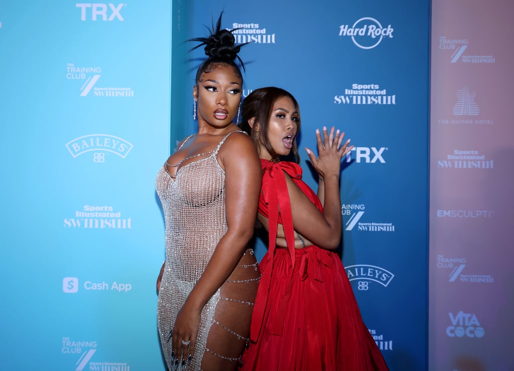 Megan Thee Stallion, Leyna Bloom at Sports Illustrated Party
