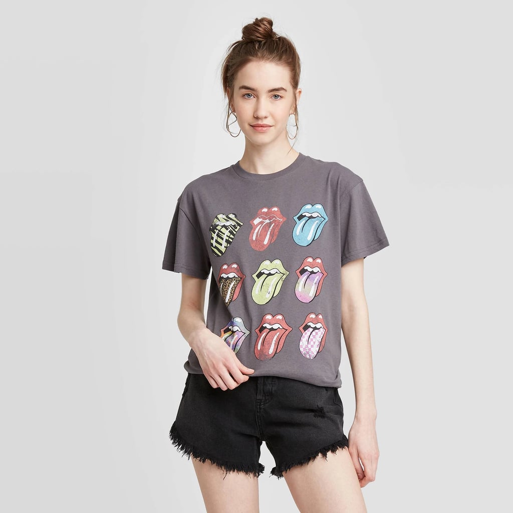 Rolling Stones Short-Sleeve Boyfriend Graphic T-Shirt