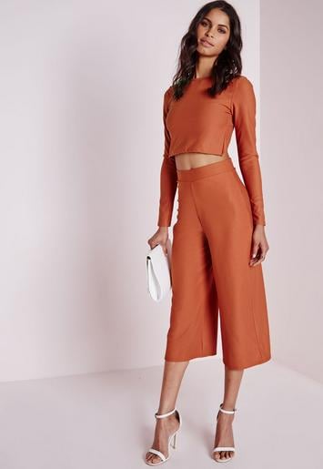 Missguided High-Waisted Crepe Culottes