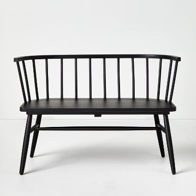 Shaker Dining Bench with Curved Back