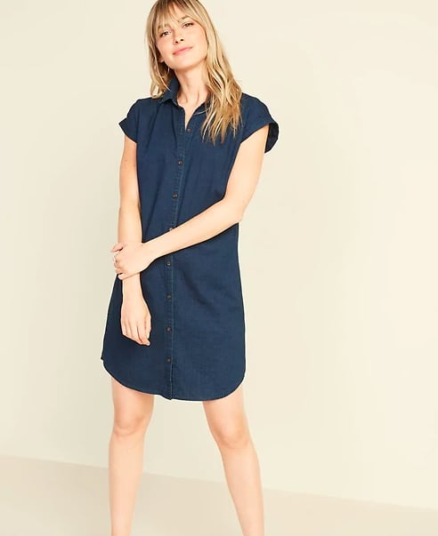 Chambray Shirtdress | Old Navy Fall collection 2019 | POPSUGAR Fashion ...