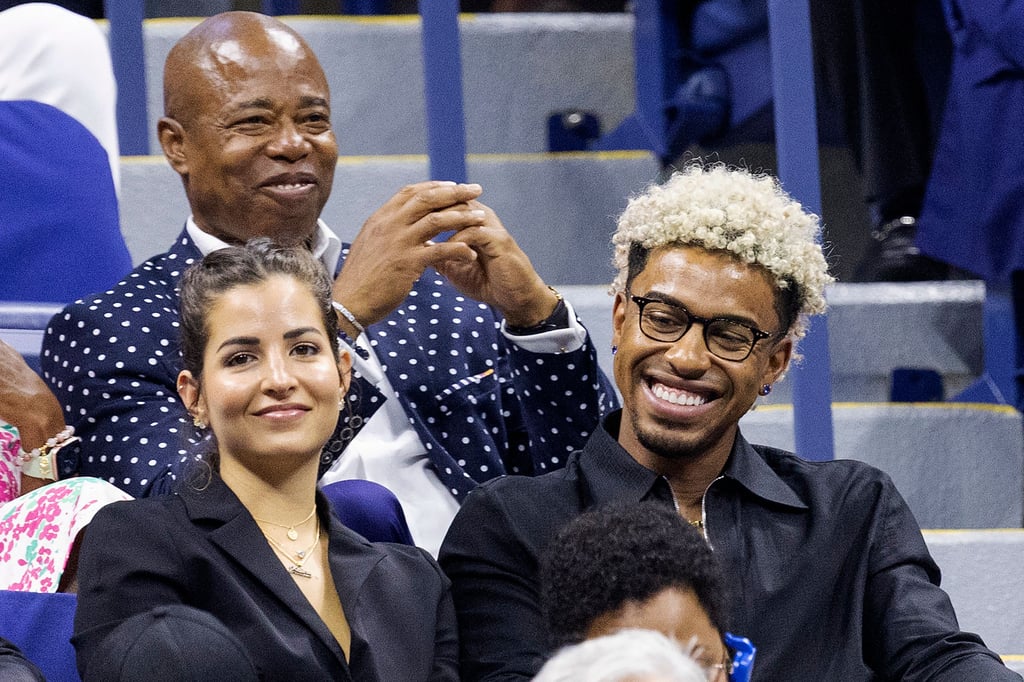 New York Mets shortstop Francisco Lindor and his wife Katia Lindor on 29 Aug. at the US Open.