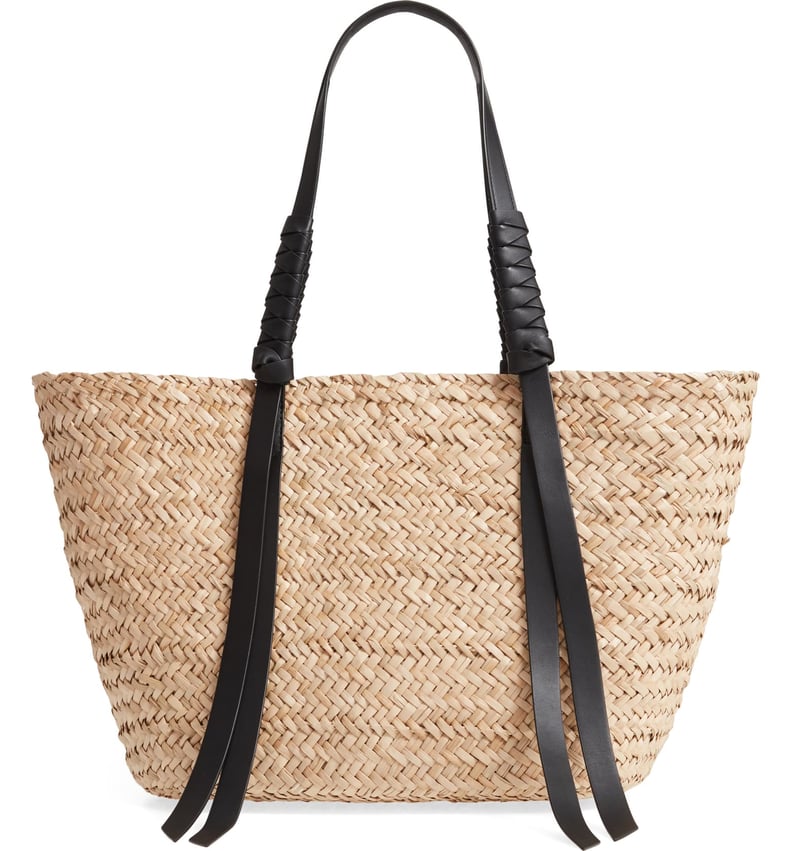 Allsaints Playa East/West Woven Straw Beach Tote