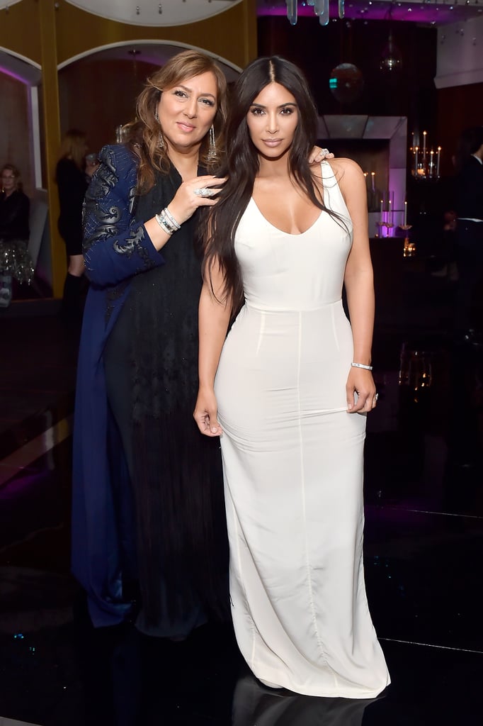 Kim Kardashian White Dress at Lorraine Schwartz Event 2018