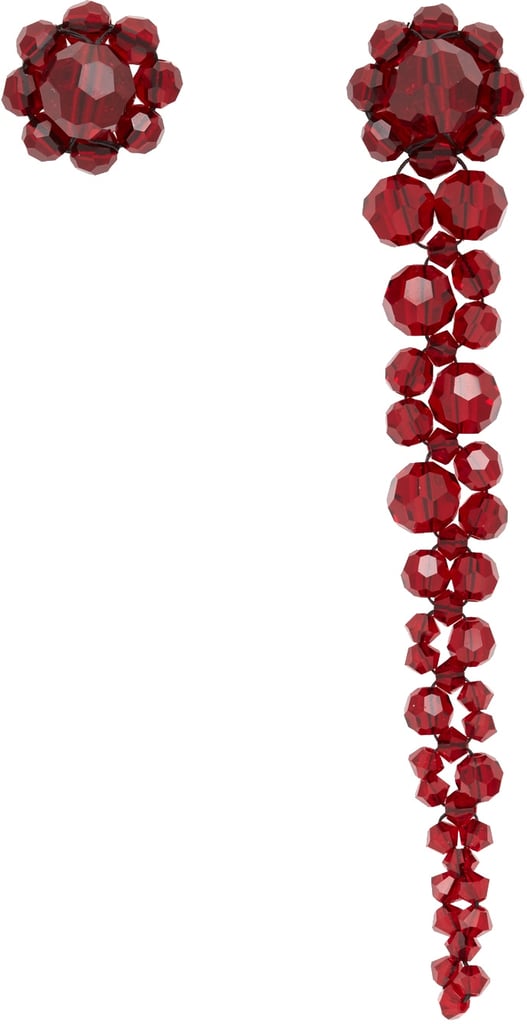 Simone Rocha Red Mini Drip Stud Earrings
