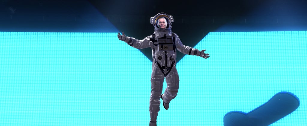 Johnny Depp Appears as a Moon Person During the VMAs