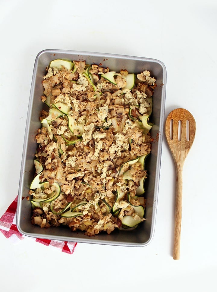 Tuna Zucchini Noodle Casserole