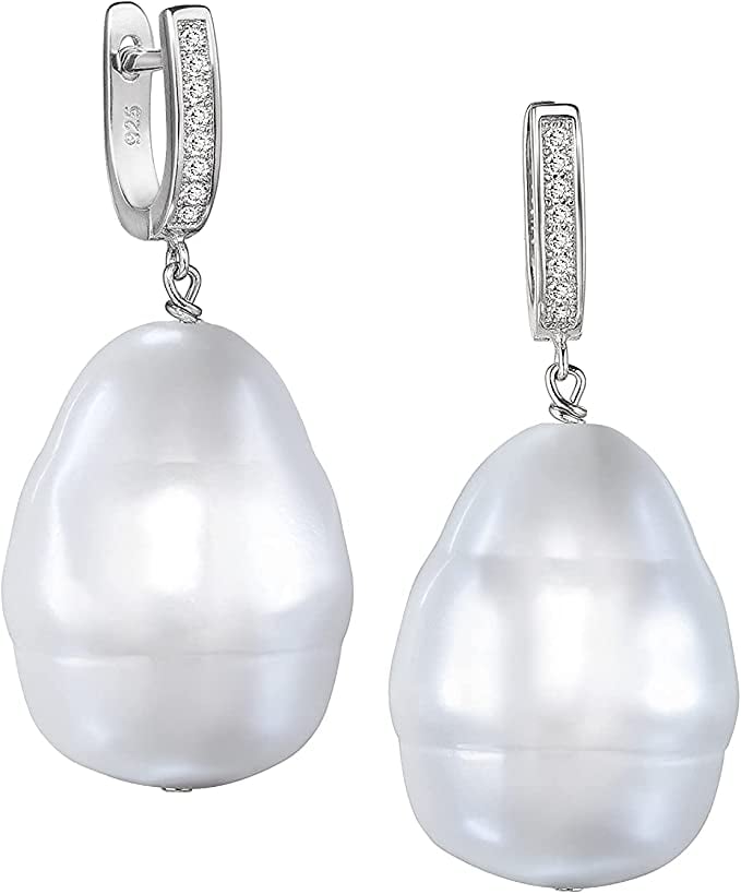 JANIS by JANIS SAVITT Baroque Shell Pearl Drop Earrings