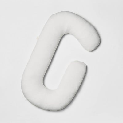 Casaluna Memory Foam and Down Alternative Pregnancy C-Shaped Body Pillow