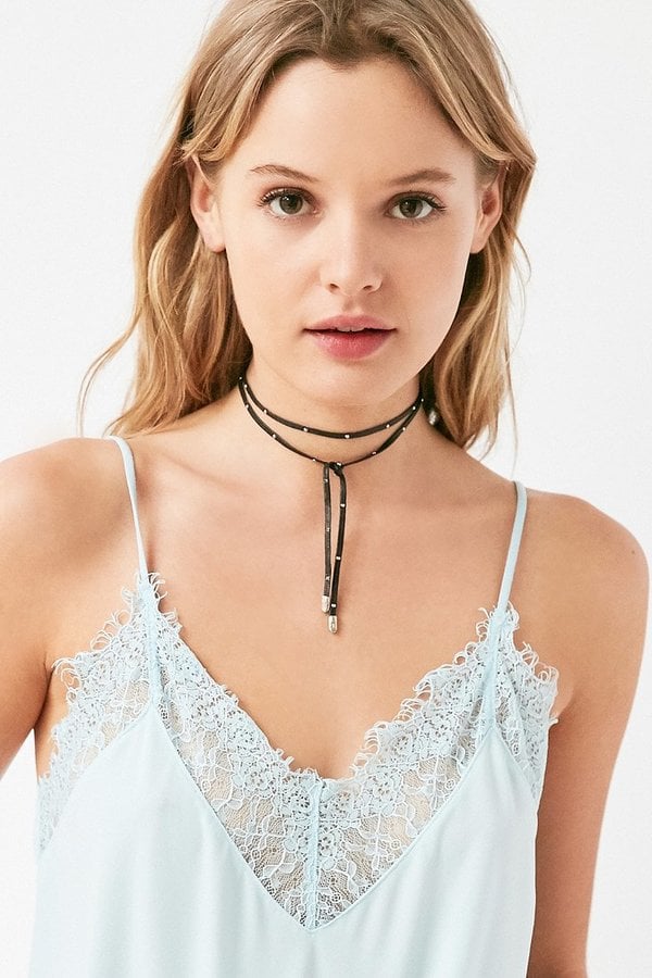 Luiny Stars Leather Wrap Necklace ($60)