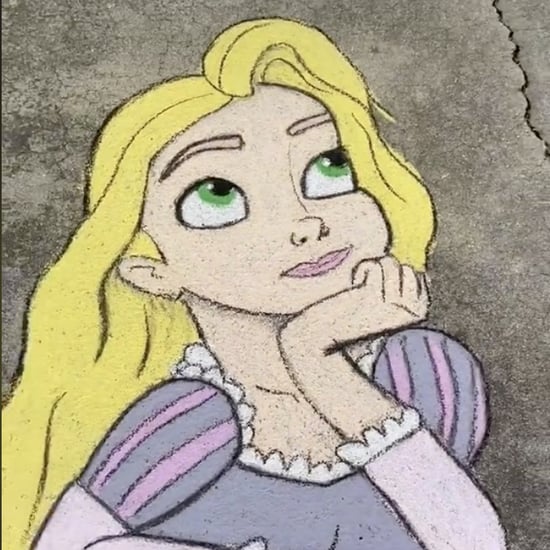 Disney Sidewalk Chalk Artwork TikTok Videos