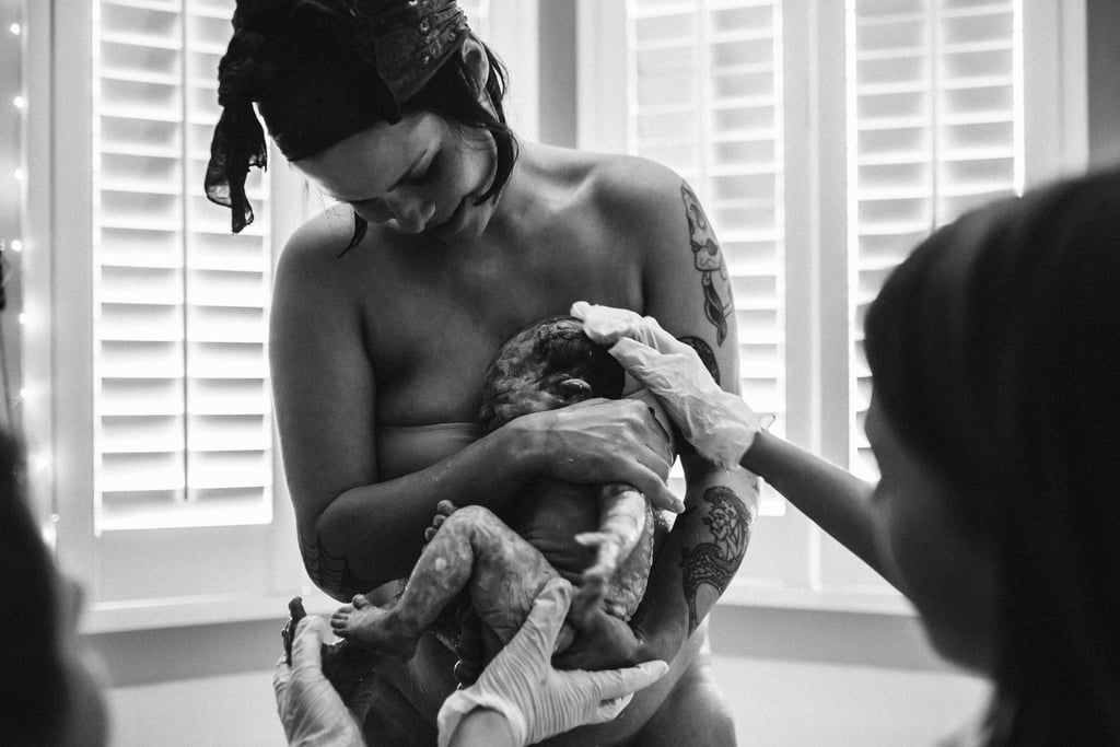 Mom Gives Birth With Daughters Present