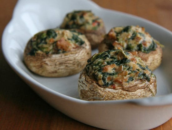 Appetizers Vegan Stuffed Mushrooms 50 Lightened Up Thanksgiving Recipes For Your Big Feast Popsugar Fitness Photo 4