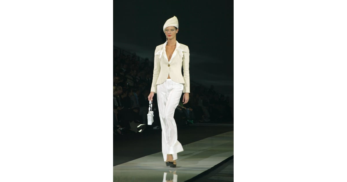 Giorgio Armani Spring 2005 | 64 Stunning, Shocking, and Eye-Catching Looks  That Walked the Armani Runway | POPSUGAR Fashion Photo 3