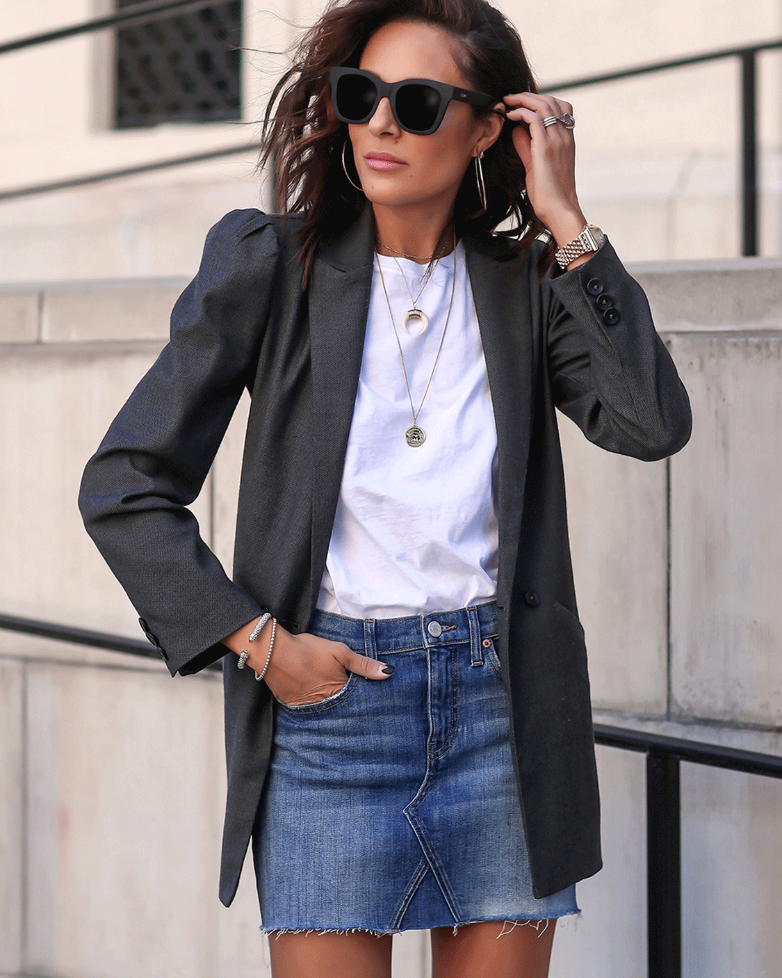 Black work skirt gif discount