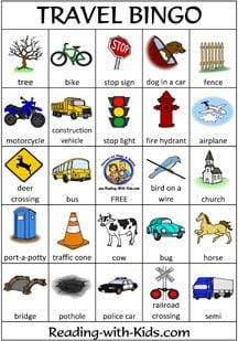 Road Trip Bingo