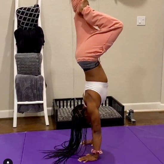 Simone Biles Totally Nailed the Handstand Challenge | Video