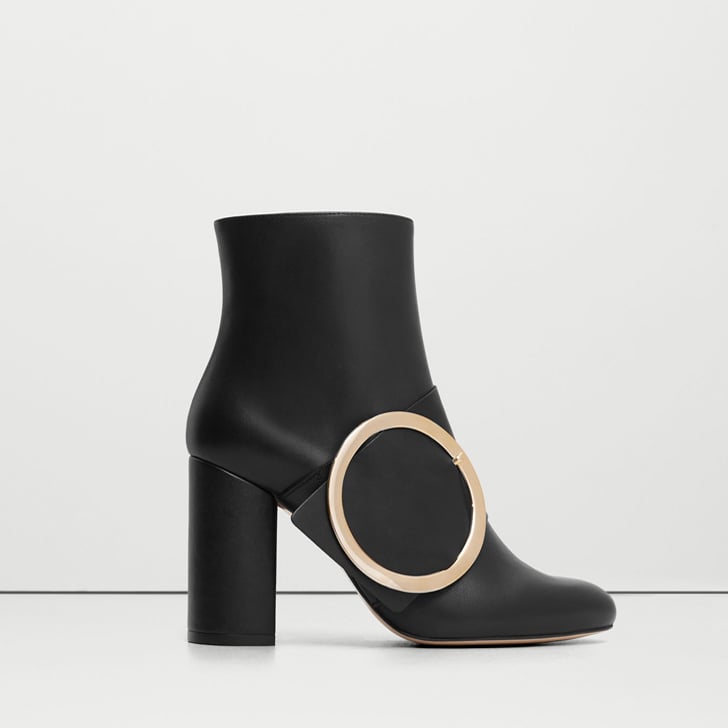 MANGO Buckle Ankle Boots ($150)