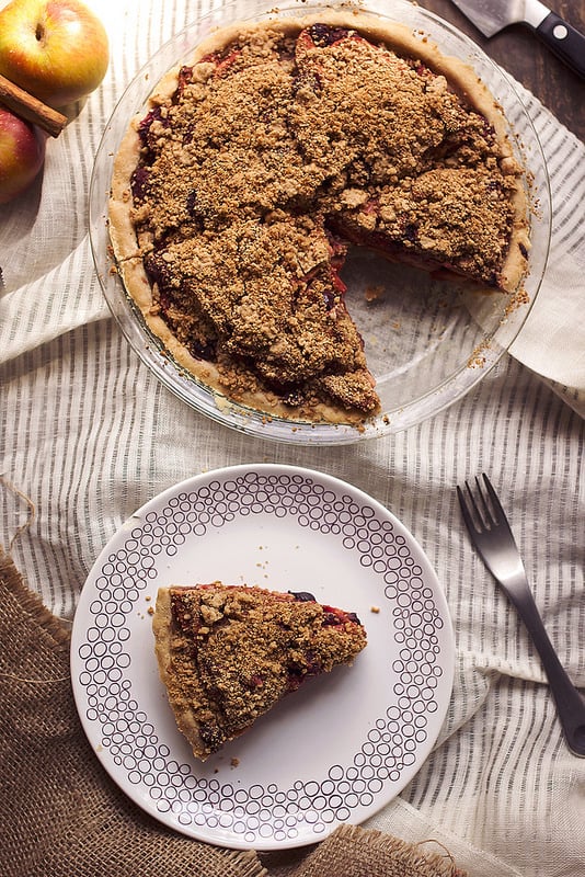 Grain-Free Apple Berry Crumb Pie