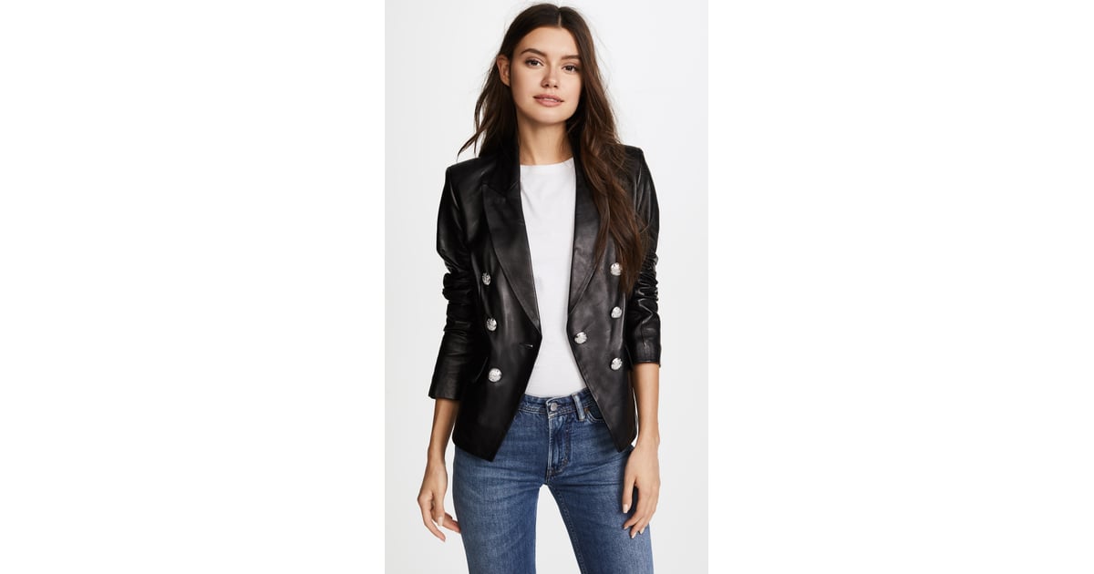 veronica beard cooke leather jacket