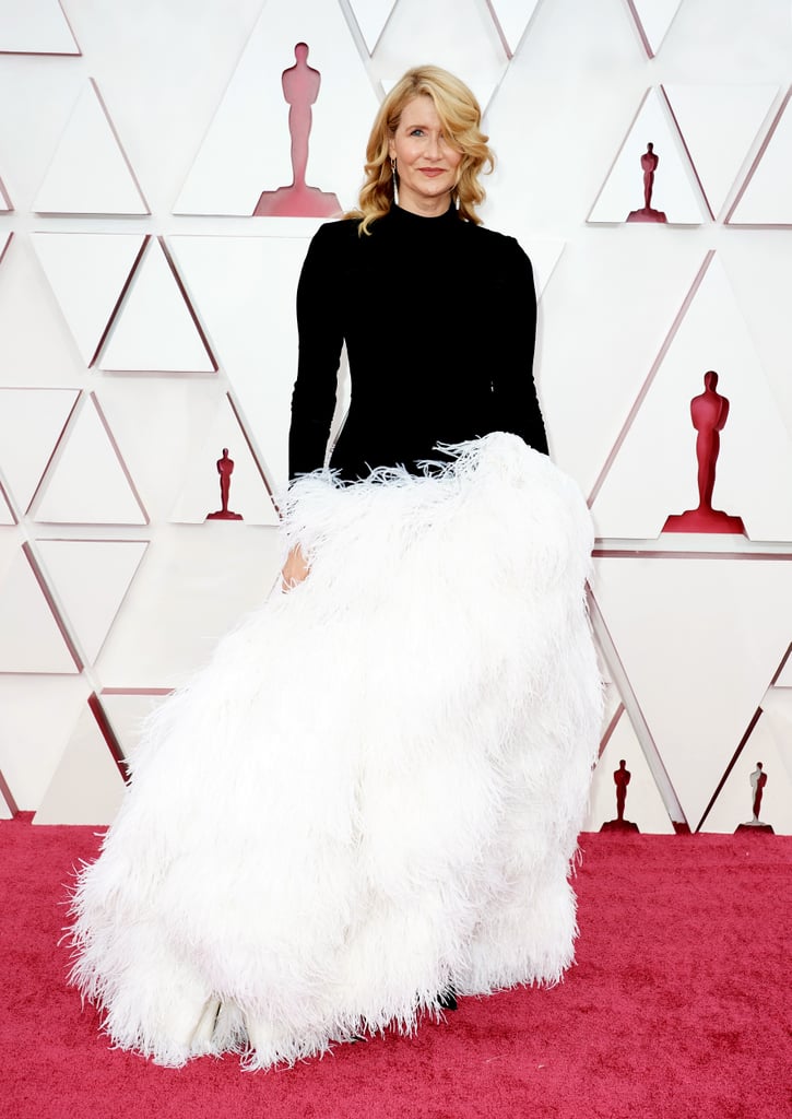 Laura Dern Looks Like Moira Rose in Oscar de La Renta Dress