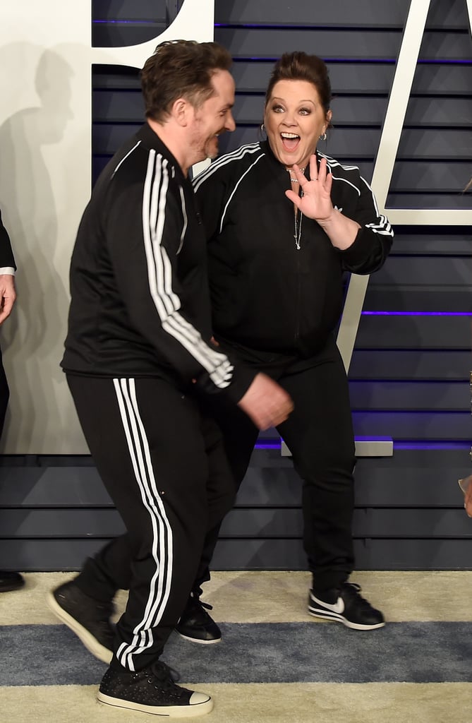 Melissa McCarthy Adidas Tracksuit at Oscars Afterparty 2019