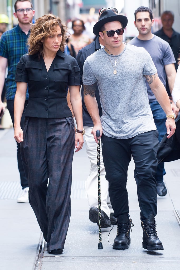 Jennifer Lopez and Casper Smart in New York City July 2016