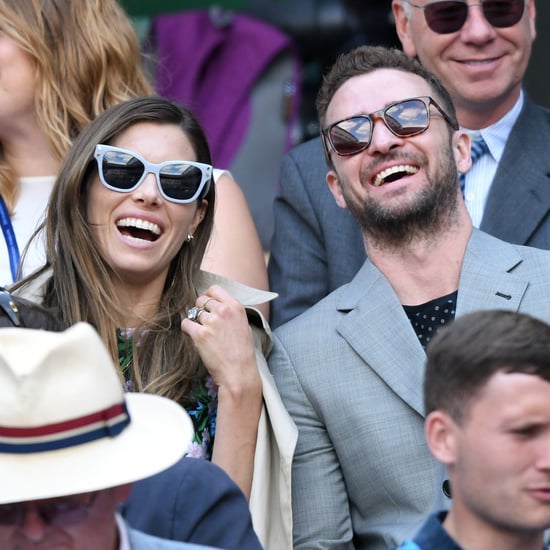 Justin Timberlake and Jessica Biel at Wimbledon July 2018