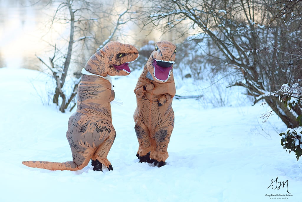 T-Rex Engagement Photo Shoot