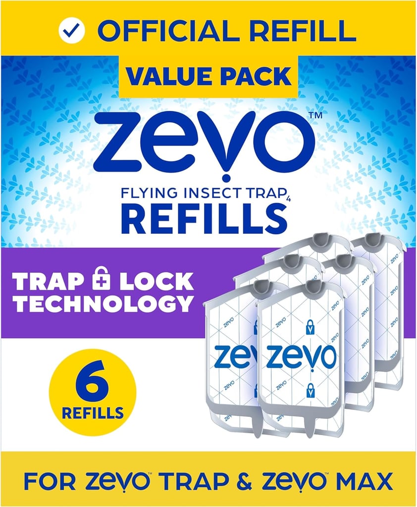 Zevo Flying Insect Trap Refill ($20, originally $34)
Gnats, house and fruit flis are no match for this discreet insect trap. All you have to do is plug it into a wall outlet and let the blue and UV light lure insects into the trap. Right now, you can buy a pack of six cartridge refills for 40 percent off.