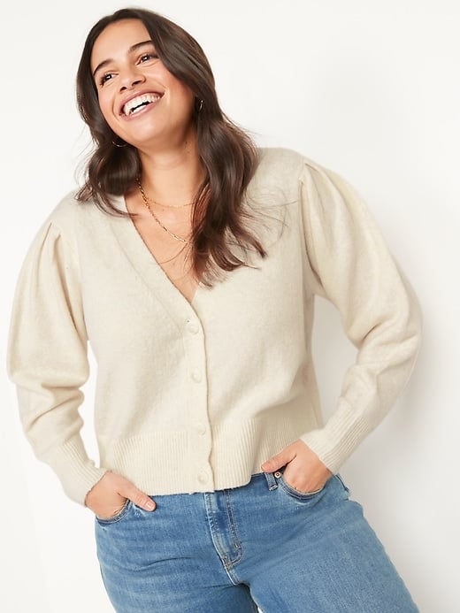Old Navy Cozy Textured Button-Front Cardigan Sweater for Women