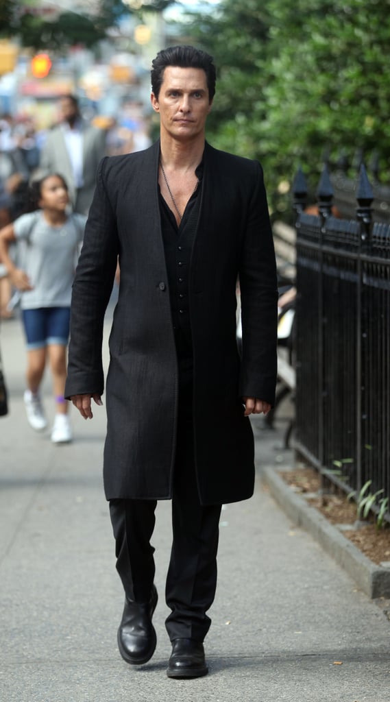 Matthew McConaughey on the Set of Dark Tower Pictures | POPSUGAR ...