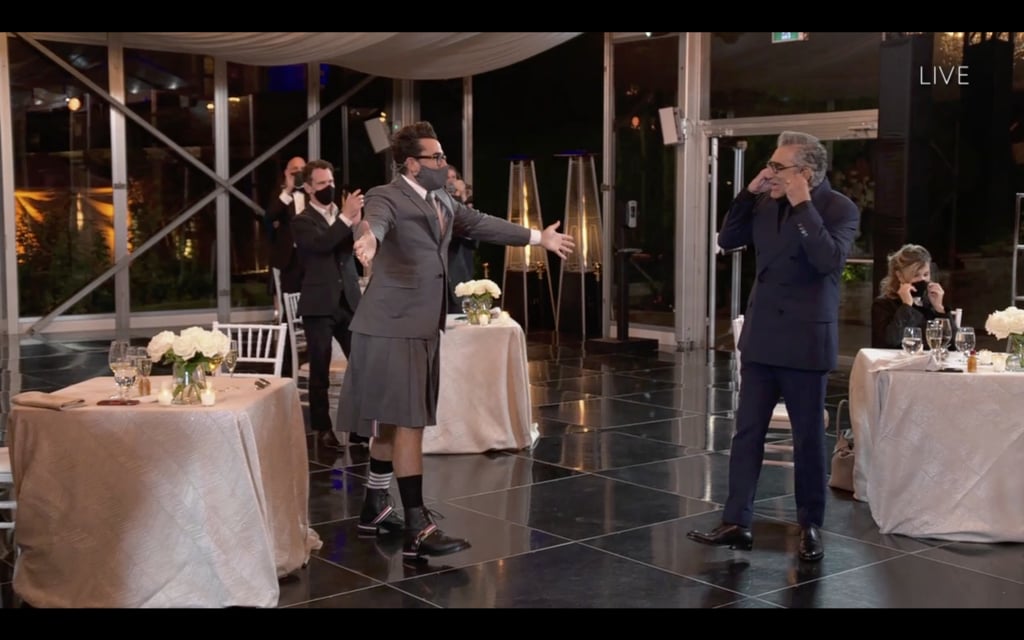 Dan and Eugene Levy at the 2020 Emmys