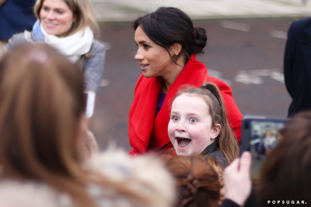 When This Little Girl Couldn't Believe She Was Actually Seeing Meghan in the Flesh