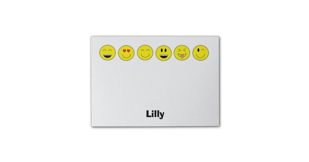 Personalized Emojis Note Pad Emoji Back to School Supplies and
