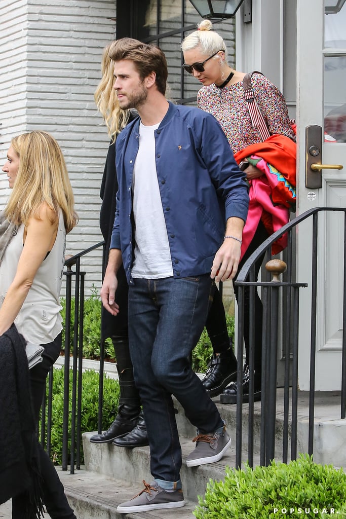 Miley Cyrus and Liam Hemsworth Out in LA April 2016