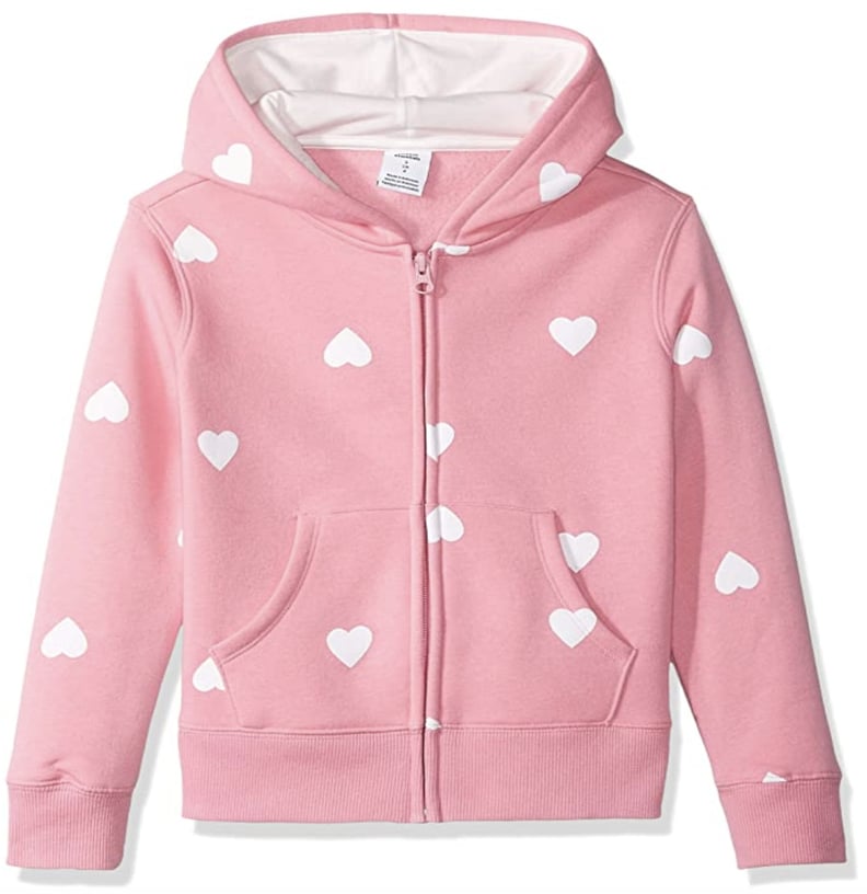 Amazon Essentials Girl's Fleece Zip-up Hoodie