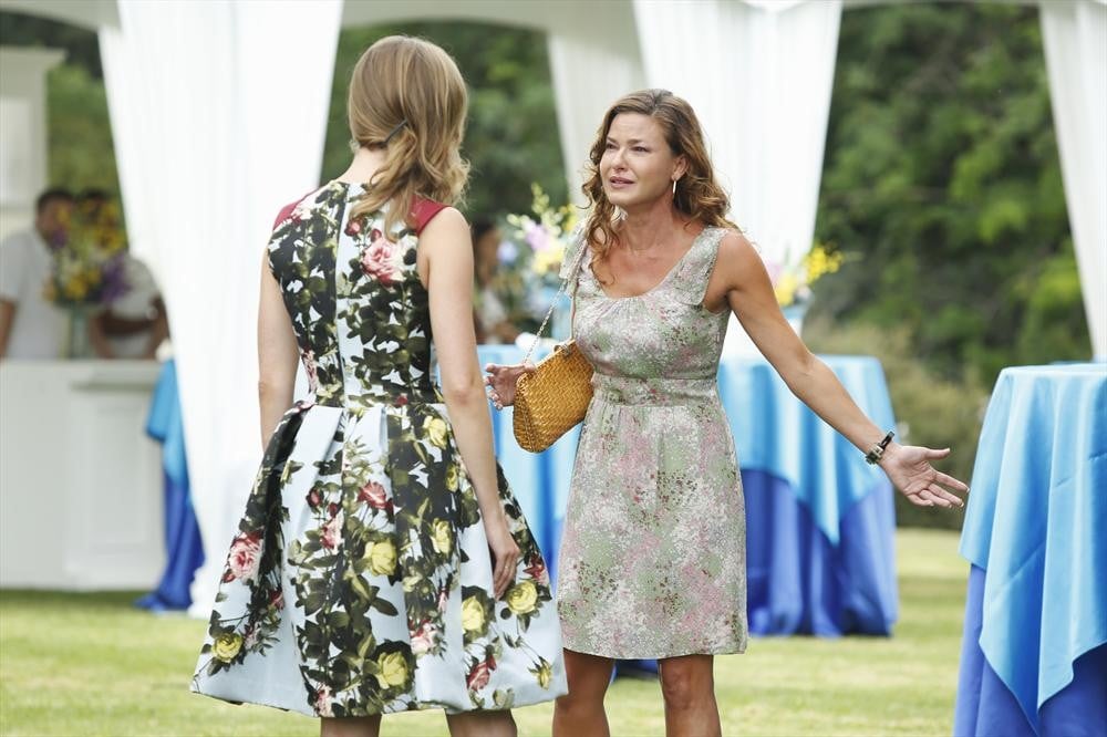 As usual, Emily can't throw a party without a bit of drama. In this case, it's this woman (Alicia Lagano).
