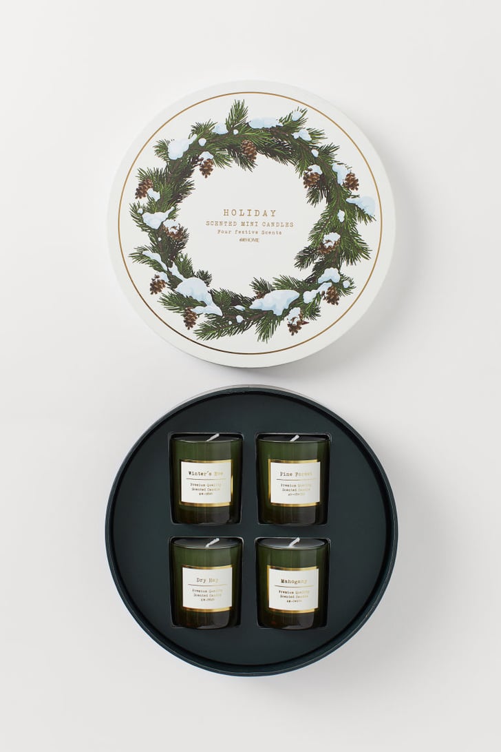 Boxed FourPack Scented Candles H&M Home Holiday Decorations 2019