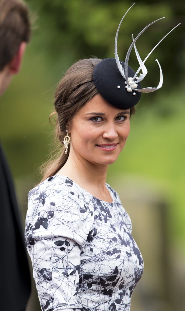 Pippa brought the drama with a bold fascinator at the wedding of Lady Melissa Percy and Thomas Van Straubenzee in June 2013.