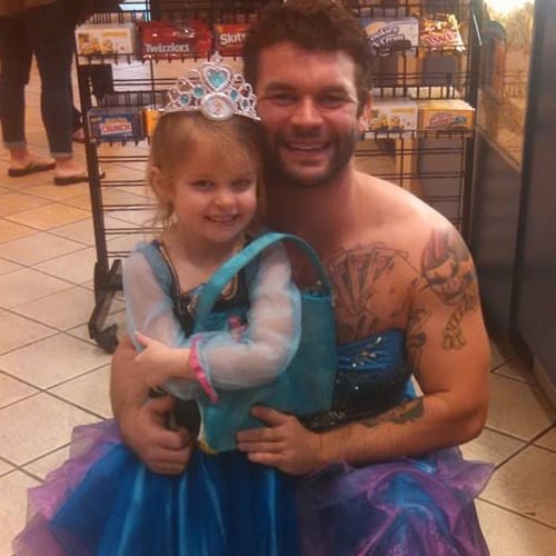 Uncle Dressed Up as a Princess