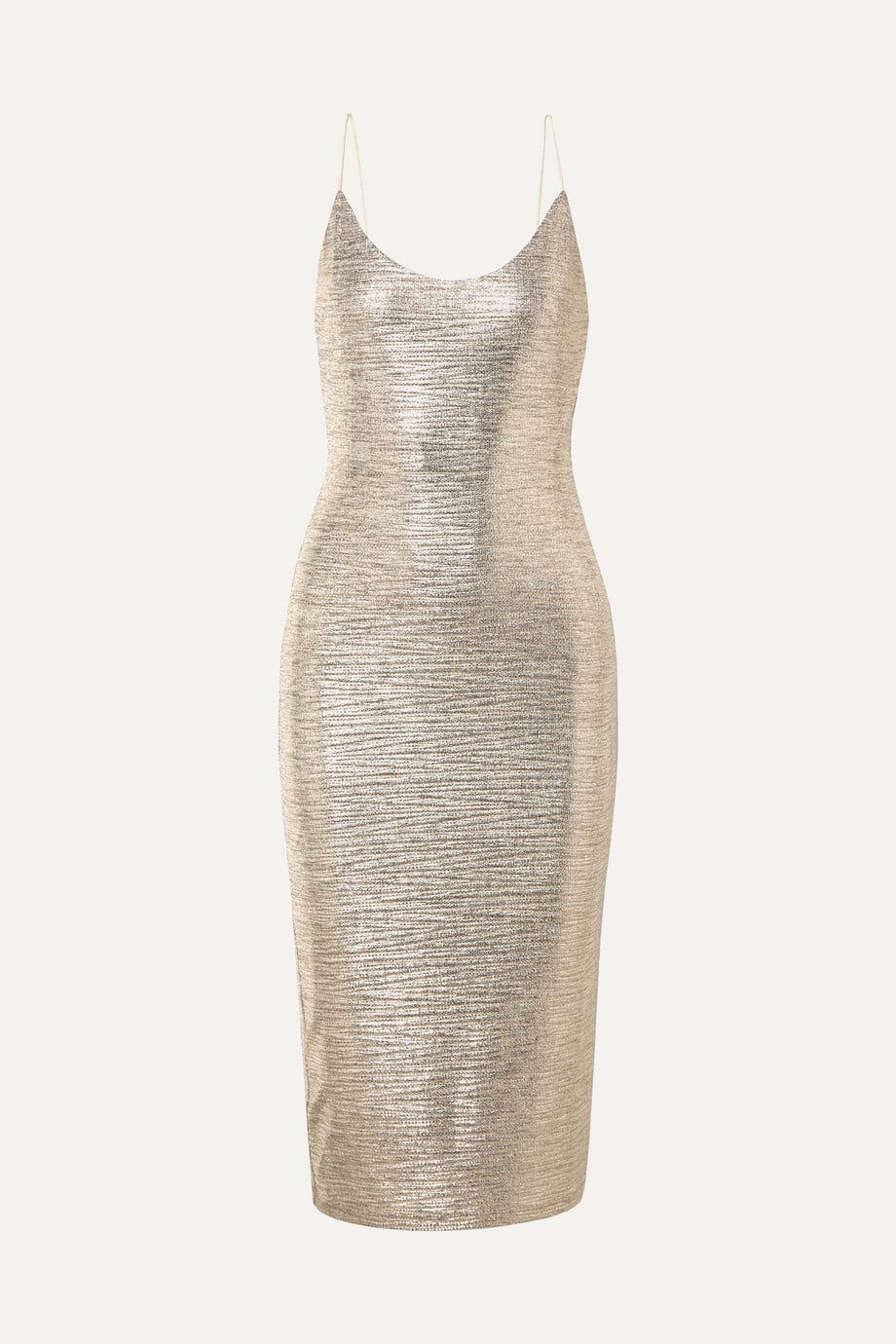 Alice + Olivia Delora Textured-Lamé Midi Dress, 25 Sexy Party Dresses for  Commanding the Attention at All Your Festive Events