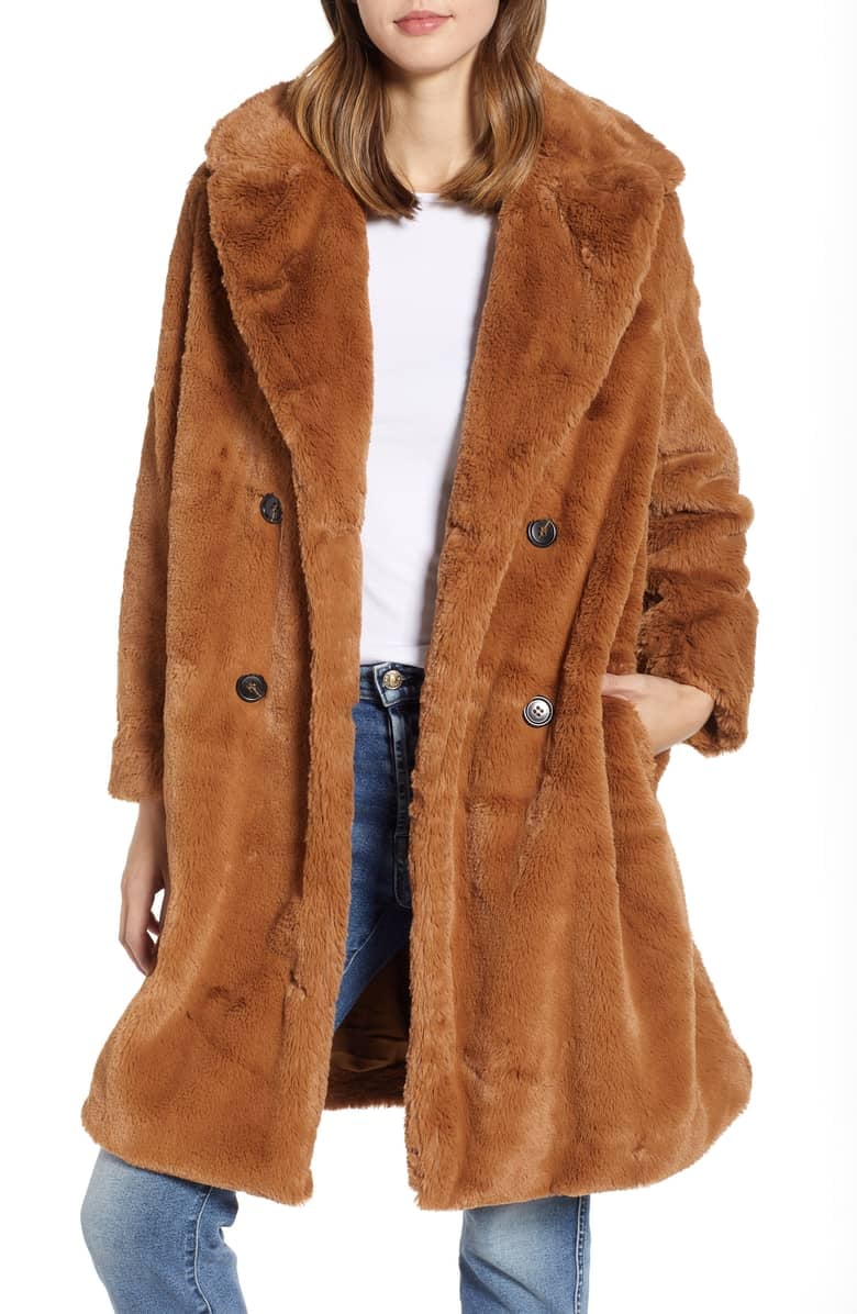French Connection Annie Faux Fur Jacket