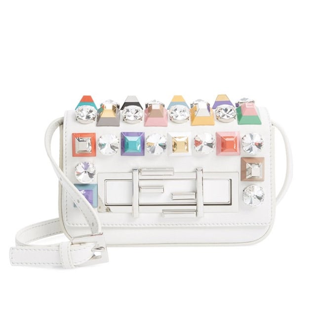 Fendi 'Mini 3 Baguette' Studded Crossbody Bag ($2,600)