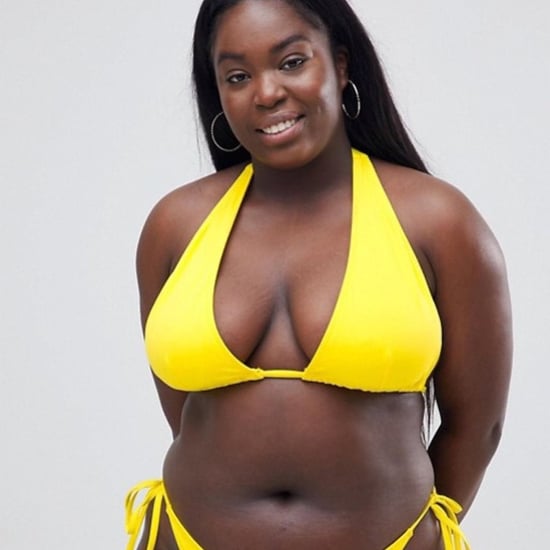 ASOS Plus-Size Black Model Yellow Bikini