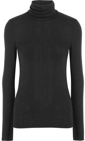 Splendid Supima Cotton And Modal-blend Turtleneck Sweater