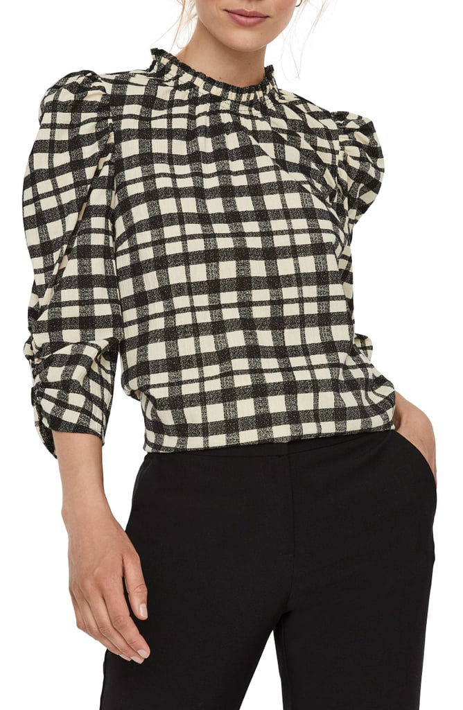 Vero Moda Gerda Plaid Top